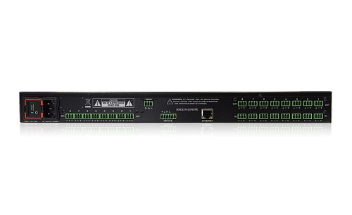 Цифровая матрица ECLER [MIMO88SG] 8х8, 8 мик/лин баланс входа,фантомное питание,8 баланс вых,в режима моно/стерео, Ethernet и RS-232 порты, 8 GPI порт