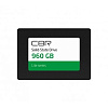SSD CBR SSD-960GB-2.5-LT22, Внутренний SSD-накопитель, серия "Lite", 960 GB, 2.5", SATA III 6 Gbit/s, SM2259XT, 3D TLC NAND, R/W speed up to 550/520 MB/s,