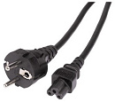 Кабель Hama 00078481 IEC C5 (3-pin) Евровилка 0.75м