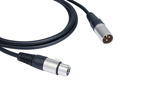 Аудио кабель [95-1211003] Kramer Electronics [C-XLQM/XLQF-3] с разъемами XLR (Вилка - Розетка), 0.9 м