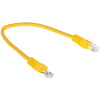 Патч-корд UTP Cablexpert PP6U-0.25M/Y кат.6, 0.25м, литой, многожильный (жёлтый)