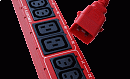 Комплект кабелей (6шт.) SLC20C19-2.5MK1-6PK, SecureLock locking cables, 2.5M, red, 16AWG, 1 x IEC C-19, 1 x IEC C-20