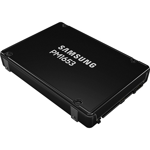 Накопитель Samsung Electronics Твердотельный накопитель/ Samsung SSD PM1653, 3840GB, 2.5" 15mm, SAS 24Gb/s, 3D TLC, R/W 4200/up 3800MB/s, IOPs 770 000/135 000, TBW 7008, DWPD 1 (12