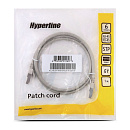 Кабель Hyperline PC-LPM-STP-RJ45-RJ45-C6-1M-LSZH-GY Патч-корд U/FTP, экранированный, Cat.6 (100% Fluke Component Tested), LSZH, 1м, серый (010803)