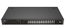 Коммутатор Ruijie Networks [RG-ES126G-LP-L] RG-ES126G-LP-L Неуправляемый , 24 10/100/1000BASE-T, 2 GE SFP(не комбо), количество РоЕ -портов: