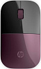 Мышь HP Z3700 бордовый/черный оптическая (1200dpi) silent беспроводная USB2.0 для ноутбука (2but)