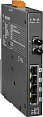 Коммутатор 4 x PoE 10/100BaseTX, 1 x 10/100BaseFX, многомод, разъем ST, металлический корпус