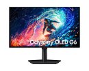 Монитор Samsung 27" Odyssey OLED G6 G61SH S27HG610SI OLED 16:9 2560x1440x240Hz 0,03ms 400cd 1M:1 178/178 1млрд HDMI DP Tilt Swiv HAS Pivot БП внешн VE