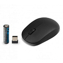 CBR CM 401c Black, Мышь беспроводная, оптическая, 2,4 ГГц, 1000 dpi, 3 кнопки и колесо прокрутки, ABS-пластик, возможность нанесения логотипа, цвет чё