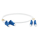 Hyperline FC-D2-9A1-LC/­UR-LC/­UR-H-2M-LSZH-WH (FC-9A1-LC-LC-UPC-2M) Патч-корд волоконно-оптический (шнур) SM 9/­125 (G657), LC/­UPC-LC/­UPC, duplex,