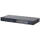 Коммутатор Dahua DH-PFS4218-16GT-130 18-портовый гигабитный управляемый с PoE, уровень L2, 16xRJ45 1Gb PoE, 2хКомбо SFP/RJ45 1Gb uplink, суммарно 130В