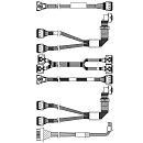 Комплектующие корпусов Lenovo ThinkSystem SR650 V3 2.5" Chassis Front BP3 NVMe Cable Kit