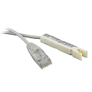 Hyperline PC-110-RJ45-1P-CX-2M-LSZH-GY Патч-корд 110 тип-RJ45, 1 пара, LSZH, 2 м, серый