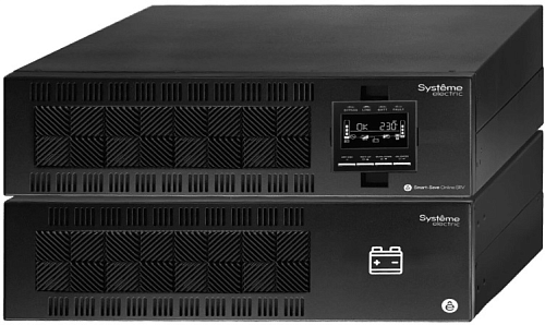 Systeme Electric Smart-Save Online SRV, 10000VA/9000W, On-Line, Extended-run, Rack 6U(Tower convertible), LCD, Out: Hardwire, SNMP Intelligent Slot, U