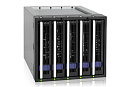 Корзина MB155SP-B, 5 x 3.5” HDD в 3 x 5.25” пространство устройства, с возможностью горячей замены, SATA 3.0 до 6 Гбит / с / SAS 3.0 до 12 Гбит / с