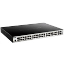 Коммутатор D-Link SMB D-Link DGS-1250-52XMP/A1A Настраиваемый L2 с 48 портами 10/100/1000Base-T и 4 портами 10GBase-X SFP+ (48 портов PoE 802.3af/at, PoE-бюджет