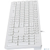 Клавиатура Oklick 500M белый USB slim Multimedia [1061586]