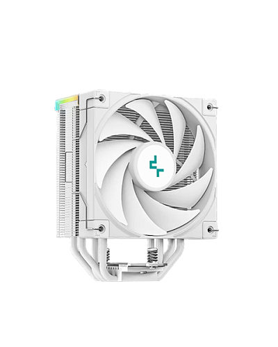 Кулер для процессора DEEPCOOL AK400 DIGITAL WH LGA1700/1200/115X/AM5/AM4 (18шт/кор, TDP 220W, PWM, Fan 120mm, 4 тепл. трубки, ARGB, белый) RET