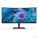 LCD PHILIPS 34" 346E2CUAE/00 черный {VA 3440x1440 120hz 1ms 350cd 178/178 3000:1 DisplayHDR400 10bit(8bit+FRC) HDMI2.0 DisplayPort1.4 AdaptiveSync 4xU