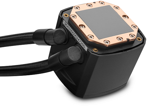 Система охлаждения/ EKWB EK-Nucleus AIO CR240 Dark (240mm, Black, ARGB/ Fans: 2x120mm, 72CFM, 36dBA, 2300RPM/ Pump height 61.6mm, -dBA, 3100RPM, Rad