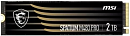 Твердотельный накопитель MSI SSD SPATIUM M480 PRO 2TB M.2 2280 PCle 4.0 NVMe R7400/W7000MB/s 3D NAND TLC MTBF 1.6M 1000000/1000000 IOPS 1400TBW buffer