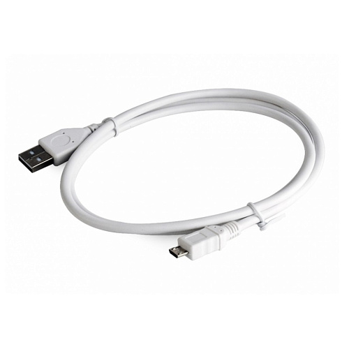 Gembird/Cablexpert CCP-mUSB2-AMBM-W-0.5M Кабель USB 2.0 Pro , AM/microBM 5P, 0.5м, экран, белый, пакет