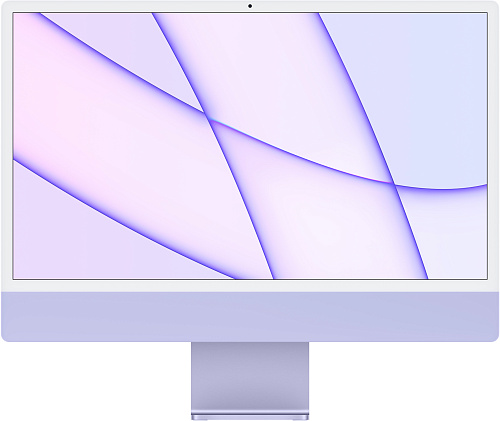 моноблок apple 24-inch imac with retina 4.5k display: apple m1 chip with 8-core cpu and 8-core gpu/8gb unified memory/512gb ssd - purple
