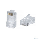 Cabeus 8P8C-C6-FC Коннектор RJ-45 быстрой установки под витую пару, категория 6 , универсальный (для одножильного и многожильного кабеля) для проводни