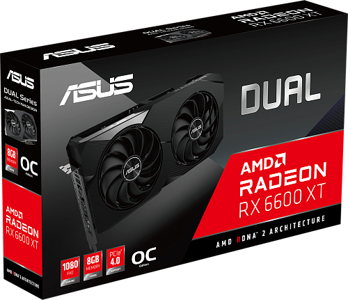 Видеокарта DUAL-RX6600XT-O8G