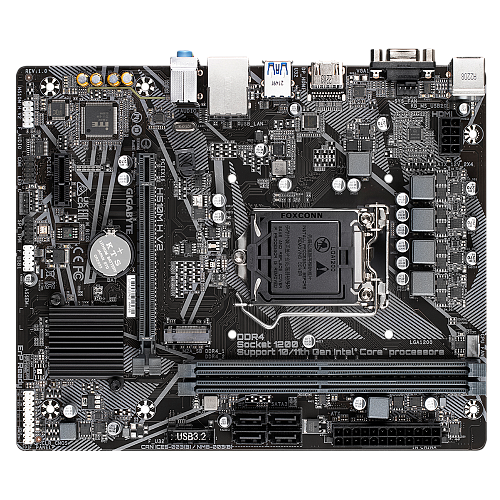 Материнская плата/ MB GIGABYTE INTEL H470 s1200, 2xDDR4(64GB), D-SUB/HDMI 1.4, 1xPCIe 3.0x16, 1xPCIe 3.0, 1xLAN, 4xSATA 6Gb/s, 1xM.2, 2xUSB 3.2,