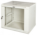 Шкаф коммутационный Lanmaster (TWT-CBWPG-18U-6X8-GY) настенный 18U 600x800мм пер.дв.стекл задн.дв.спл.стал.лист 60кг серый 700мм 45кг 902мм IP20 метал