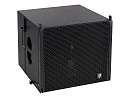 Сабвуфер Intrend [ILS-ATL-S15A] линейного массива Atlantic, активный, 15"НЧ, 30-250 Гц, SPL 126 дБ, 1200 Вт, 8 Ом. Цвет чёрный, корпус дерево. Подключ