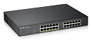 Коммутатор Zyxel Networks Smart L2 PoE+ Zyxel GS1900-24EP, rack 19", 24xGE (12xPoE+), бюджет PoE 130 Вт
