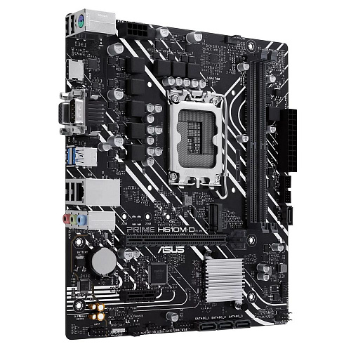 Материнская плата ASUS PRIME H610M-D LGA1700 mATX 2xDDR5 PCIEx16 PCIEx1 M.2 HDMI VGA GLAN