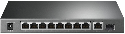 Коммутатор TP-Link TL-SG1210P, 10-портовый гигабитный настольный ,8 гигабитных портов PoE+, 1 гигабитный порт без PoE, 1 гигабитный SFP-слот802.3at/af,