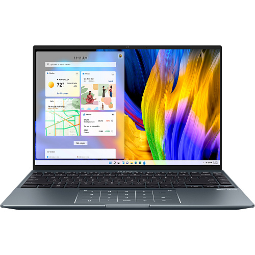 ноутбук/ asus ux5401ea-kn146w touch +sleeve+cable 14"(2880x1800 oled 16:10)/touch/intel core i5 1135g7(2.4ghz)/8192mb/512pcissdgb/nodvd/int:intel