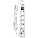 Power Cube Фильтр-удлинитель white (1,9 м, 6 розеток, 16А/3,5кВт) (SPG(5+1)-16B-1,9М) {арт.1467774}