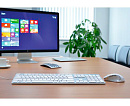 Клавиатура Hama Rossano белый/серебристый USB slim