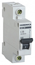Выключатель автоматический IEK MVA25-1-020-C Generica 20A тип C 4.5kA 1П 230/400В 1мод серый (упак.:1шт)