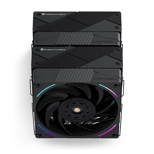 Кулер для процессора/ Thermalright Phantom Spirit 120 EVO (4-pin PWM, 157mm, Ni/CU, 7x6mm, ARGB, 2x120mm, 69CFM, 27dBA, 2150RPM, S: 1700, 1200, 20XX,