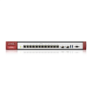 Межсетевой экран Zyxel ATP800, Rack, 12 конфигурируемых (LAN/WAN) портов GE, 2xSFP, 2xUSB3.0, AP Controller (8/520), Device HA Pro, NebulaFlex Pro, с