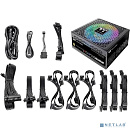 Блок питания Thermaltake ATX 850W Toughpower iRGB Plus 80+ gold (24+4+4pin) APFC 140mm fan color LED 12xSATA Cab Manag RTL