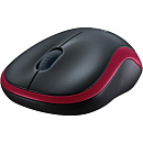 910-002240 Logitech Wireless Mouse M185 dark red USB