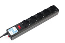 PowerCube Фильтр-удлинитель (SPG5-В2) 1.9 м, , 5 розеток, д/подкл. к UPS (C14), 10А/2,2кВт, черный