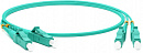 Патч-корд Hyperline FC-D2-503-LC/PR-LC/PR-H-1M-LSZH-AQ FC-D2-503-LC/PR-LC/PR-H-1M 2x50/125 OM3 LC дуплекс-LC дуплекс 1м LSZH аквамарин