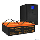 Exegate EX296874RUS Комплект ИБП EX295990RUS + батарея 100Ач EX285656RUS 4шт (инвертор, синус, для котла) SineTower SZ-3000.LCD.AVR.3SH.1C13.RJ.USB <3
