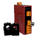 Интеллектуальный измеритель параметров однофазной сети, 2 петли, Modbus TCP, в комплекте 2 токовых кольца 100 А