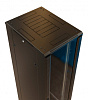 Шкаф коммутационный WRline (WR-TT-4268-AS-RAL9004) напольный 42U 600x800мм пер.дв.стекл задн.дв.стал.лист 2 бок.пан. 800кг черный 710мм 2055мм IP20 ст