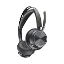 Polycom 214432-02 Voyager Focus 2-M UC - беспроводная гарнитура для ПК и мобильного телефона (стерео, Bluetooth, адаптер BT700 USB-С)