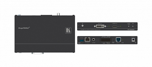 Приёмник Kramer Electronics TP-588D DVI/HDMI, RS-232, ИК и аналогового и цифрового аудио по витой паре HDBaseT; поддержка 4К